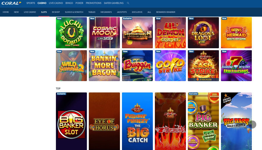 Coral slots